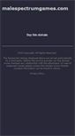 Mobile Screenshot of malespectrumgames.com